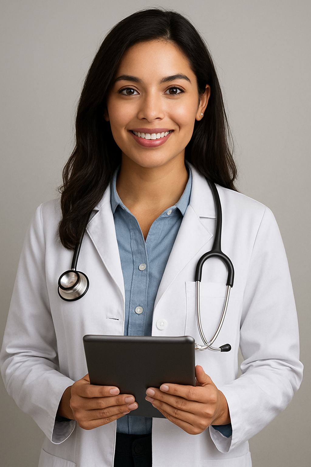 Doctora sonriendo